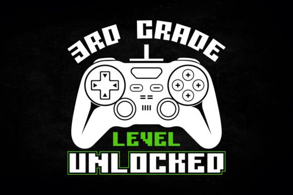 3rd Grade Level Unlocked Kids SVG Shirts Graphics in Crafts
