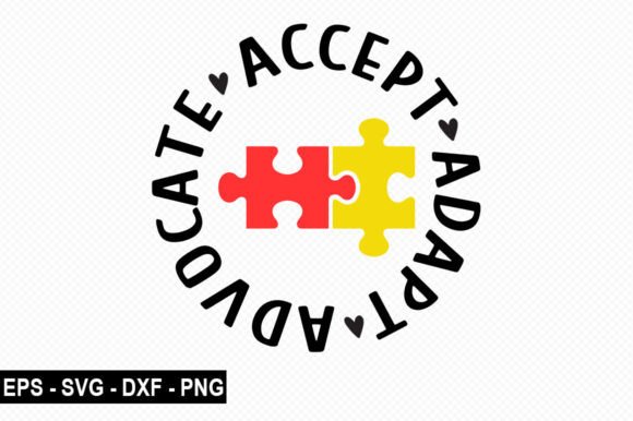 Adapt Advocate Accept SVG, T Shirt Graphics