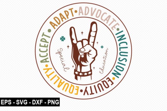 Adapt Advocate Inclusion Equity Equality Graphics for T-Shirt Designs