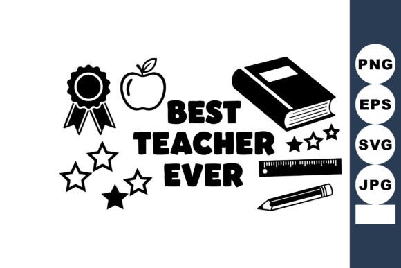 Best Teacher Ever Vector Design with Boo: Graphics & Illustrations Review