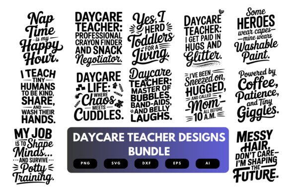 Daycare Teacher SVG Bundle Review for Graphics and Crafts
