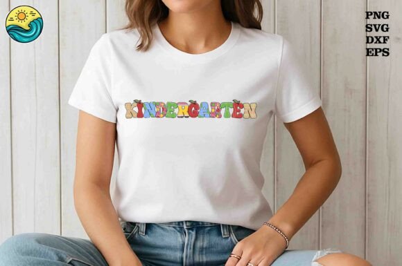 Kindergarten Rainbow SVG, Education Svg Graphics and T-Shirt Designs Review