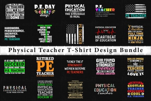 PE Teacher Graphic Design Bundle: Energizing Brand Bundles for Local Business