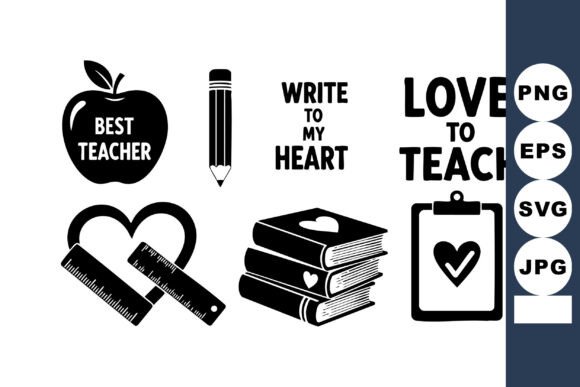 Teacher Appreciation Vector Set: Graphics and Illustrations for Campaigns