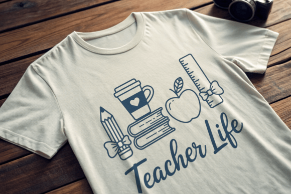 Teacher Life PNG Graphics for T-Shirt Designs